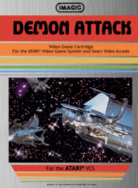 Demon Attack Atari 2600 US box art